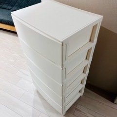 衣類収納タンス（プラスチック製）54×40×106.5の画像