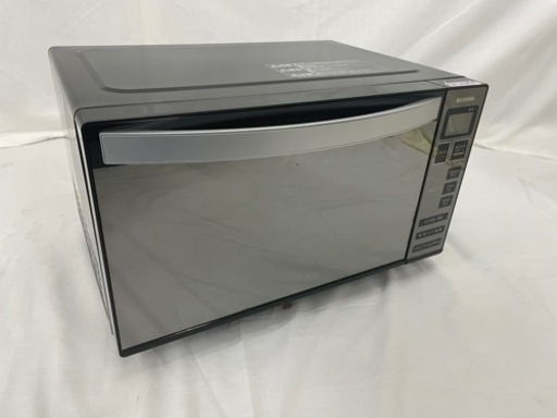 【値下げしました】電子レンジ アイリスオーヤマ ミラーガラス 18L フラットテーブル ヘルツフリー 自動メニュー ブラック MO-FM1804-B No.2273