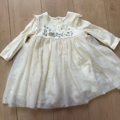 【会話中】1歳　プチバトー　ワンピース　女の子　