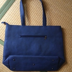 未使用　バッグ　紺色の画像