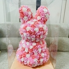 アーティフィシャルフラワーアニマル　ラビットピンクの画像