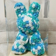 アーティフィシャルフラワーアニマル　ラビットブルー