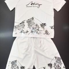 新品 訳アリ 半袖シャツ 上下セット メンズ Lサイズ プリント...