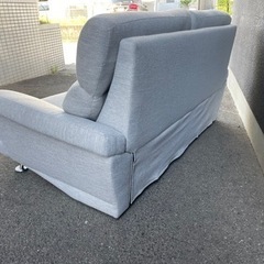 ニトリ　美品モダン2、3人掛けソファ送料込み 3人掛けソファ 本革(一部合成皮革)タイプ (PD02-2 GY) | ニトリネット