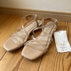 新品　クリアストラップサンダル　Mサイズ