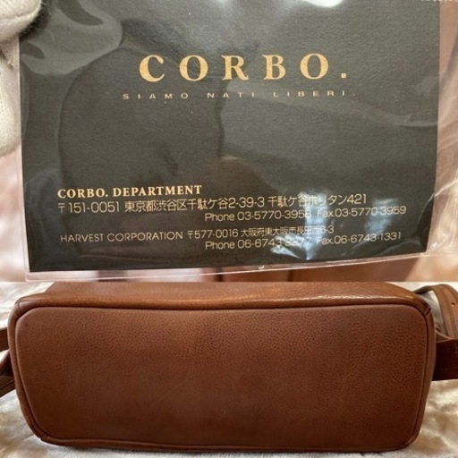 最終値下げ！CORBOコルボ　リュックサック　ショルダーバッグ　メンズ ブラウン