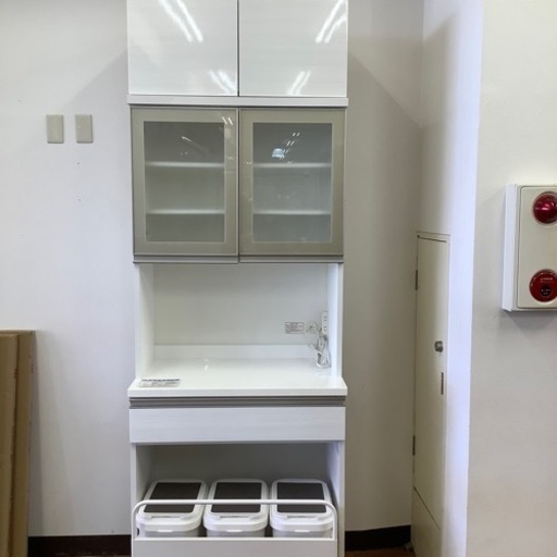 ニトリ 上棚付き2枚扉レンジボード【トレファク 川越店】