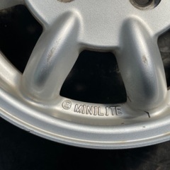 MINILITE 13インチ アルミ ホイール ENGLAND 13×4.00B ミニライト オプティやミラジーノにもオススメ！の画像