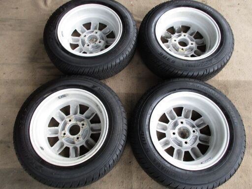 タイヤセット　YOKOHAMA　13インチ　155/70-R13　ホイール付き　中古品