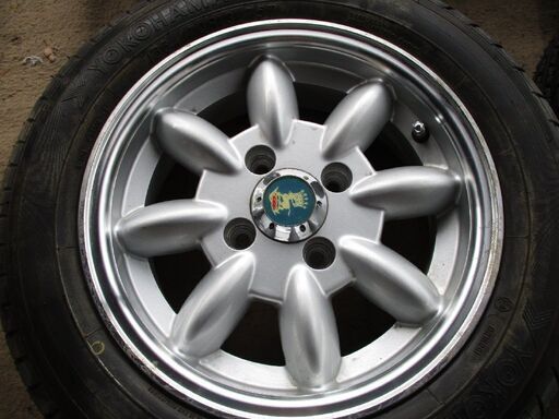 タイヤセット　YOKOHAMA　13インチ　155/70-R13　ホイール付き　中古品