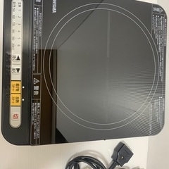 IHコンロ(1口)6段階火力調整1400wの画像