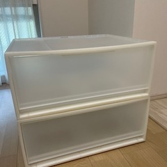 【お譲り先決定】【無料】収納ケース(2段)