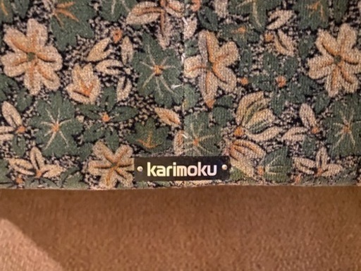 【綺麗】カリモク　2人掛けソファ　花柄　karimoku