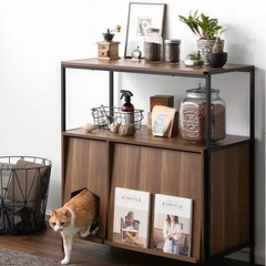 美品 猫用トイレ ハイタイプ 猫用家具 