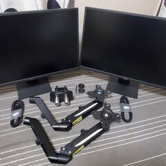 「値下げしました！」DELL 27インチPCモニター&モニターア...