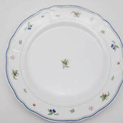 ss5062　ノリタケ　プレート　21cm　4枚セット　チンツ果物画　Noritake　平皿　小皿　フルーツ柄　白地　洋食器　デザート皿　パン皿　ケーキ　サラダ　店舗用　業務用の画像