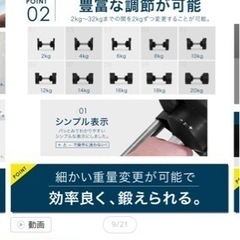 【早いもの勝ち】4可変式 ダンベル フレックスベル 2kg刻み 20kg 2個セット FLEXBELL 正規品の画像