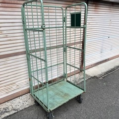 カゴ台車 屋内使用 1710×750×600 倉庫整理などの画像