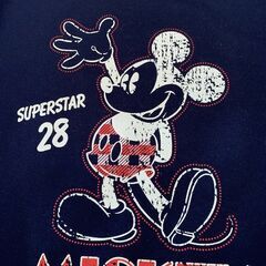 薄手トレーナー ミッキーマウスプリント アウトドア ルーム パジャマ ユニセックス 新品未使用 ネイビーの画像