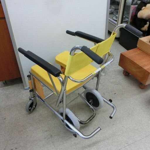 シャワー用車いす カワムラサイクル KS4 黄色 入浴用車いす 車いす 車椅子 介護 札幌 西野店