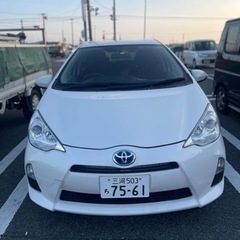 アクア Gグレード 美車　車検付き ナビ, Bluetooth、...