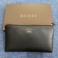 値下げGUCCI◆ポーチ/レザー/コスメポー/368881