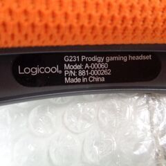 Logicool ロジクール　ゲーミングヘットセット G231　A-00060　中古の画像