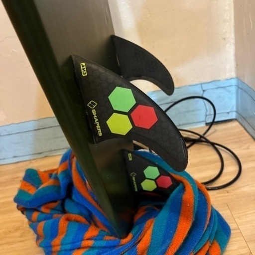 本物 ☆サーフボード＋フィン＋リーシュ＋ニットケース付き