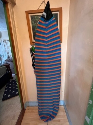 本物 ☆サーフボード＋フィン＋リーシュ＋ニットケース付き