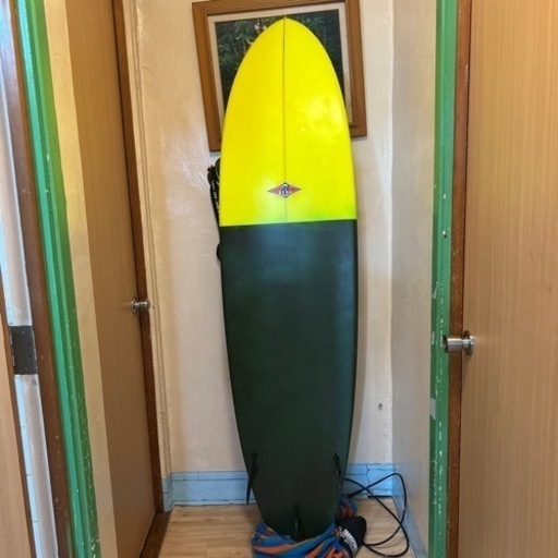 本物 ☆サーフボード＋フィン＋リーシュ＋ニットケース付き