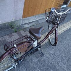 [BRIDGESTONE] Assista(アシスタ) 26吋電動アシスト自転車 6.6Ahバッテリー+充電器+キー2本付き(カラメルブラウン)の画像