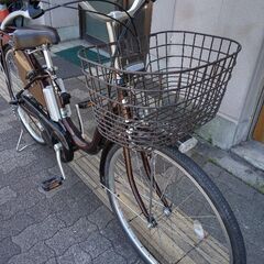 [BRIDGESTONE] Assista(アシスタ) 26吋電動アシスト自転車 6.6Ahバッテリー+充電器+キー2本付き(カラメルブラウン)の画像