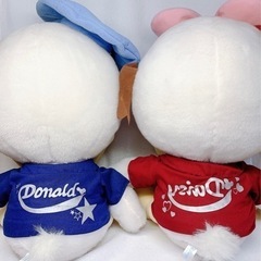 Disney ベビードナルド ベビーデイジー 大きめぬいぐるみセットの画像