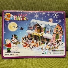 3Dパズル　DIY TOY クリスマスハウス　38ピース