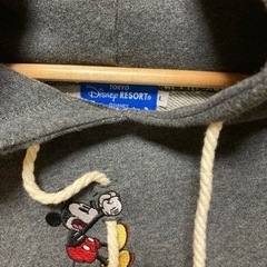 ディズニーリゾート　パーカー　ミッキー　Lサイズ　メンズ　レディース　グレーの画像