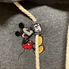 ディズニーリゾート　パーカー　ミッキー　Lサイズ　メンズ　レディース　グレーの画像
