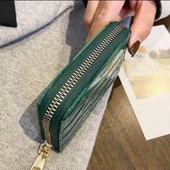 クロコ調　ミニウォレット　取引中の画像
