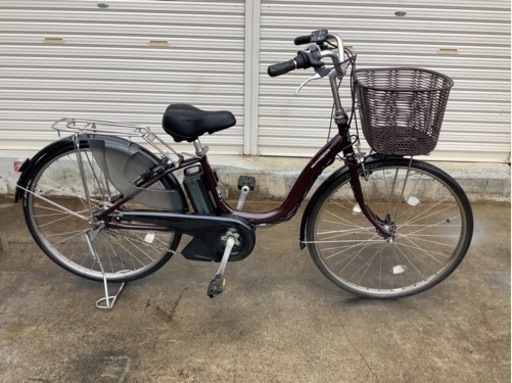 65 ヤマハ新機種電動アシスト自転車pasnatura26インチブラウンアルミボディー
