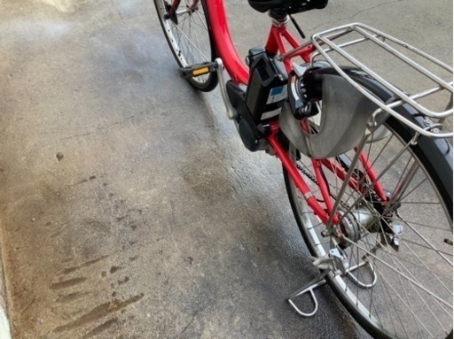 66ヤマハ新機種電動アシスト自転車pasnatura26インチレッドアルミボディー