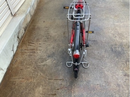 66ヤマハ新機種電動アシスト自転車pasnatura26インチレッドアルミボディー