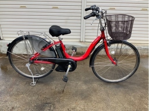 66ヤマハ新機種電動アシスト自転車pasnatura26インチレッドアルミボディー