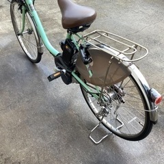 67パナソニック最新機種電動アシスト自転車vivi 24インチ ウスミドリ