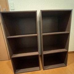 【5/27(土)15〜17時限定】カラーボックス(ブラウン•3段)の画像