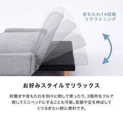 ソファー ソファ ソファーベッド ソファベッド ローソファー 2人掛けの画像
