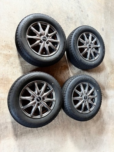 エブリィ等に！マナレイユーロスピードアルミ＆ブリザックVRX2155/70R13