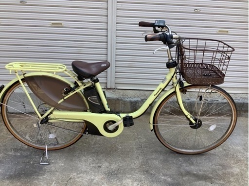 75 パナソニック新機種電動アシスト自転車viviSTYLE26インチイエローボディー