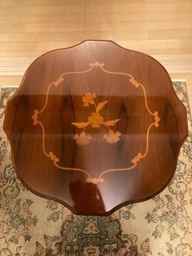 イタリー製 象嵌コーヒーテーブルお得！！