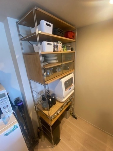 無印良品　ステンレスユニットシェルフ　<1年未満> キッチンシェルフ