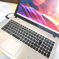 【激安！動作PC】 ASUS　オシャレなバイカラー♪　使いやすいテンキー付き♪　 ノートパソコン Windows10 DVD すぐに使える ネット PC ノート　無線LAN　Wi-Fi　中古の画像