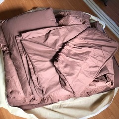 【29日まで】シングル　布団5点セット　茶色